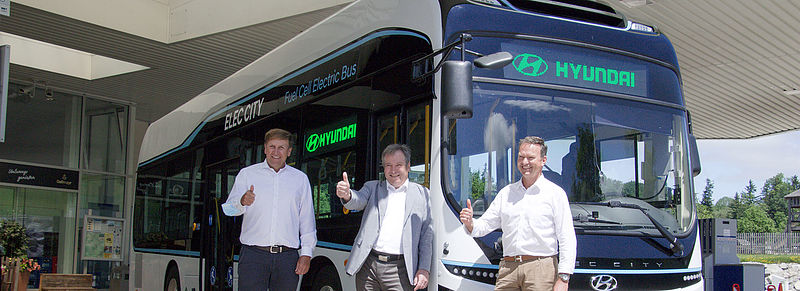 Hyundai startet Testbetrieb mit ELEC CITY Fuel Cell Bus in München